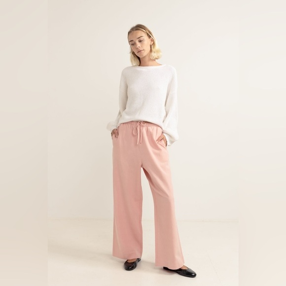 Rhythm Classic Draw String Pant - Rose - Picture 4 of 6